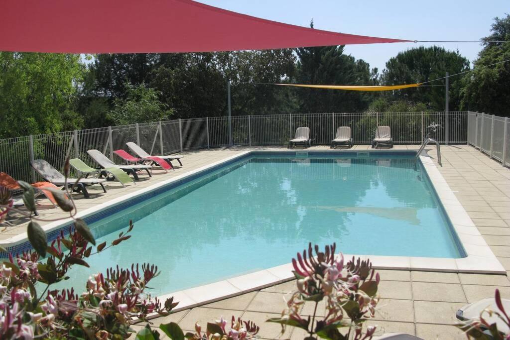Gite Avec Piscine Et Climatisation Buzignargues Exterior photo